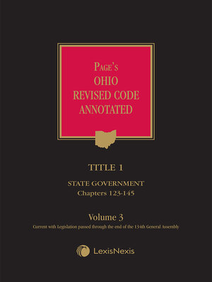 cover image of Page's Ohio Revised Code Annotated